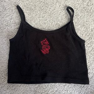 Brandy Melville tank top red dragon never worn